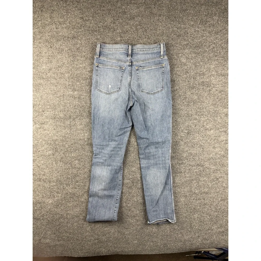 J Crew Jeans Womens‎ 29 Blue High Rise Classic Vintage Distressed Denim Pants